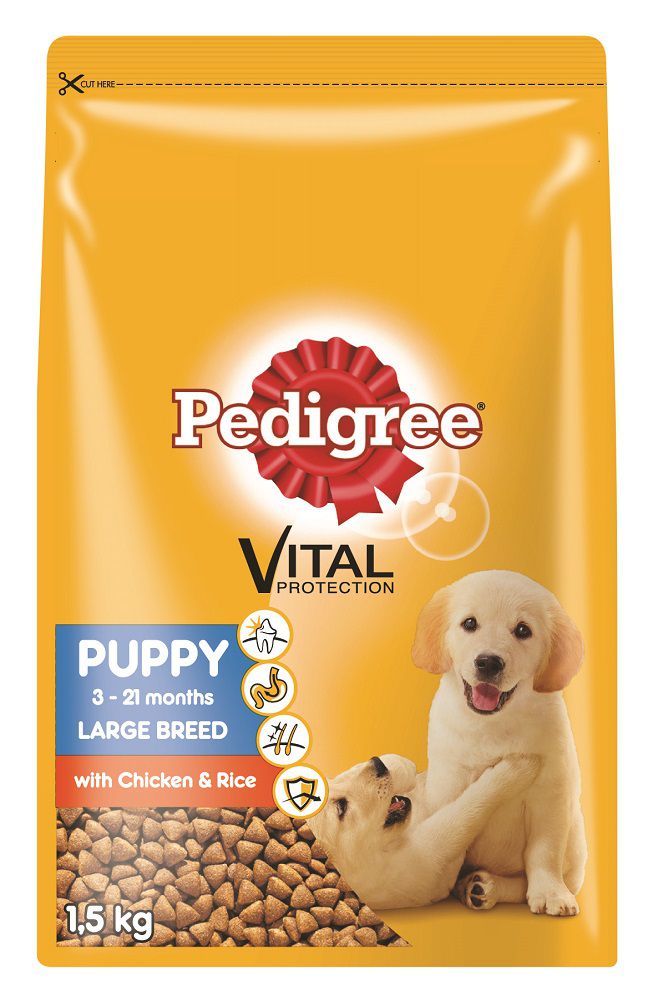 Pedigree - Puppy Large To Giant Breed Chicken & Rice Dry Dog Food - 1